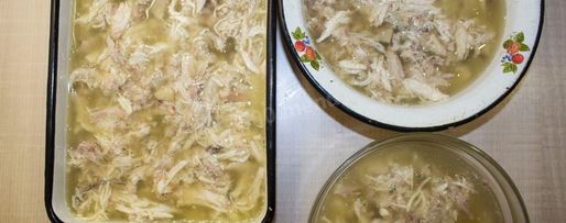 Шаг 20: холодца из курицы и свиных ножек
