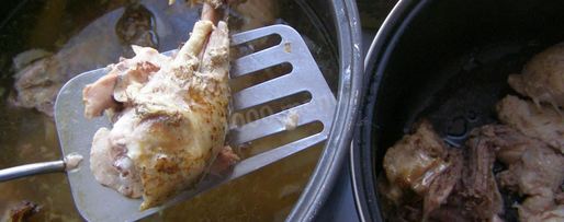 Шаг 4: холодца из курицы в мультиварке