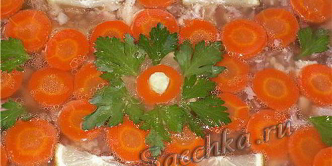 Рецепт холодца из ножек