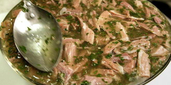 Рецепт холодца из свиной рульки