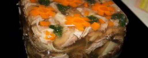 Шаг 4: холодца с ушами