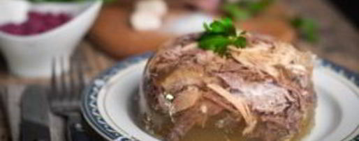 Шаг 8: хрустального холодца из домашнего петуха