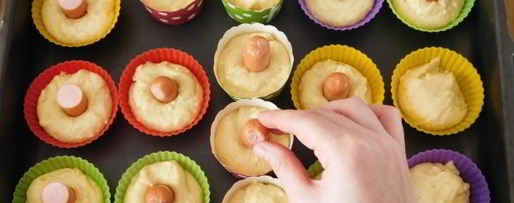 Шаг 11: кексов хот-дог