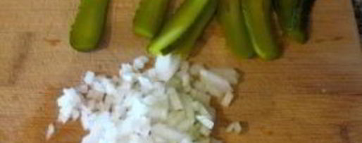 Шаг 1: хот-дога с селедкой