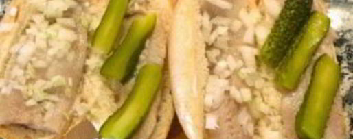 Шаг 3: хот-дога с селедкой