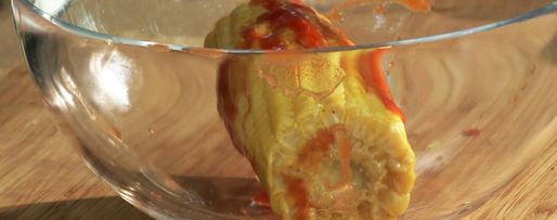 Шаг 2: хот-дога с сердцем индейки, овощами и брынзой