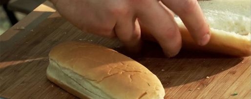 Шаг 5: хот-дога с сердцем индейки, овощами и брынзой