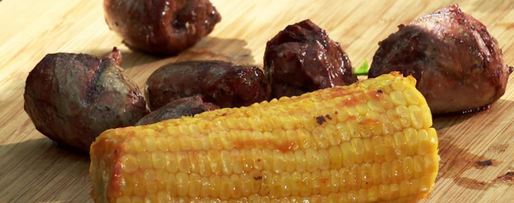 Шаг 7: хот-дога с сердцем индейки, овощами и брынзой