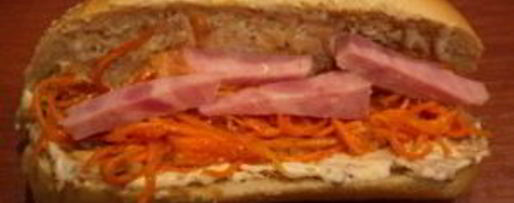 Шаг 5: хот-дога с ветчиной