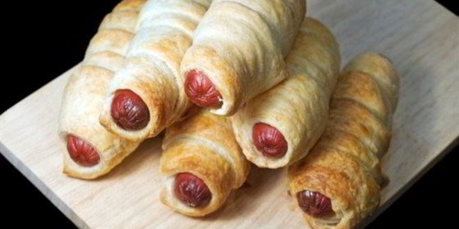 Рецепт хот-догов в спиральках из теста