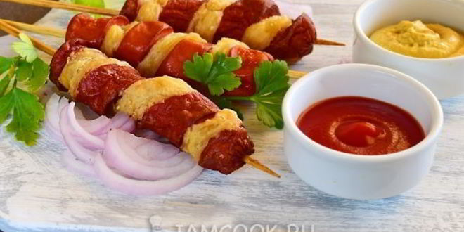 Рецепт слоеного хот-дога