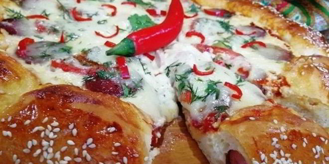 Рецепт суперсырной хот-дог-пицца