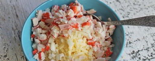Шаг 3: крабовой закуски