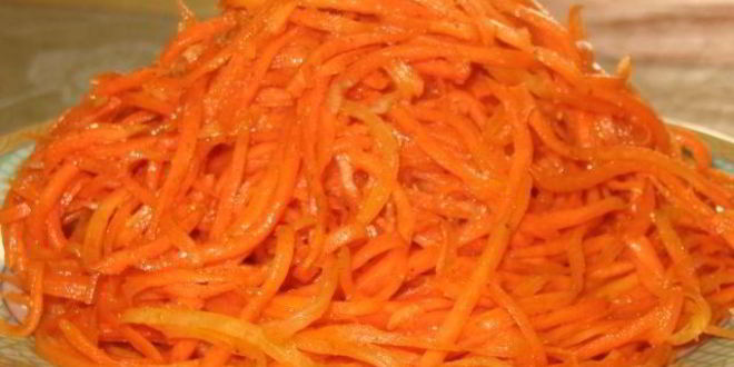 Рецепт моркови по-корейски с чесноком