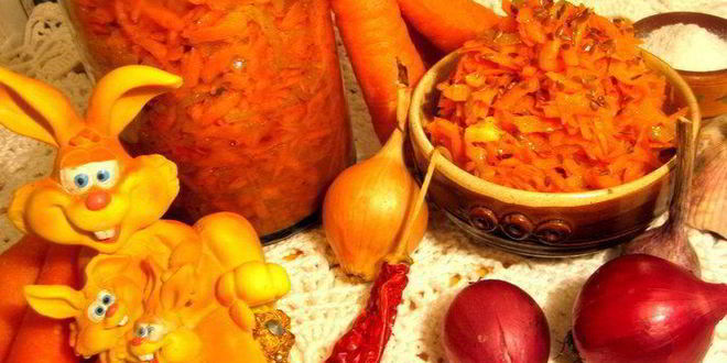 Рецепт моркови по-корейски с луком