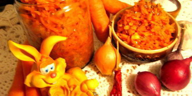 Рецепт моркови по-корейски с луком