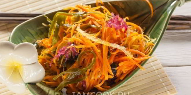 Рецепт моркови по-корейски с водорослями