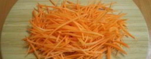 Шаг 1: морковки по-корейски острая
