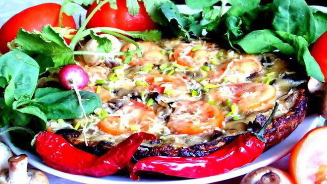 Рецепт Фриттаты из баклажанов с грибами