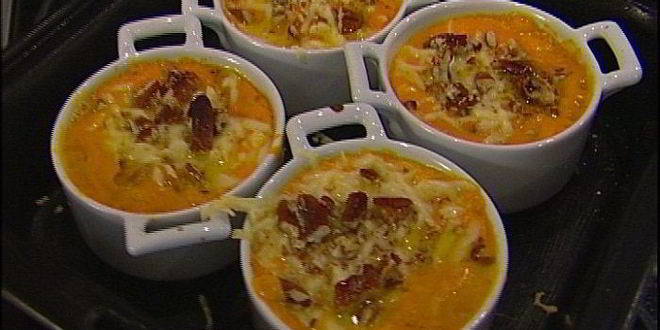 Рецепт фриттаты из тыквы с беконом и орехами пекан