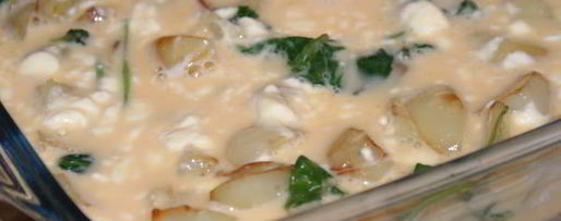 Шаг 6: фриттаты с картофелем, шпинатом и творожным сыром