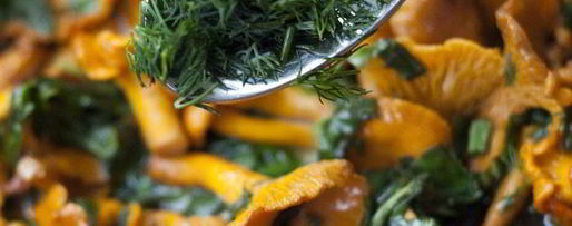 Шаг 5: фриттаты с лисичками