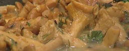 Шаг 7: фриттаты с лисичками