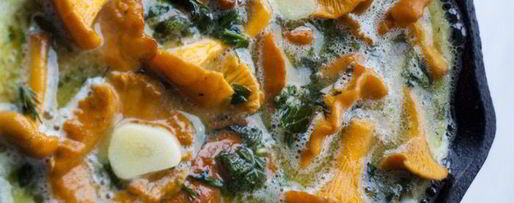 Шаг 9: фриттаты с лисичками