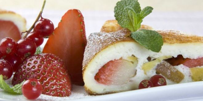 Рецепт фруктово-ягодного омлет-суфле