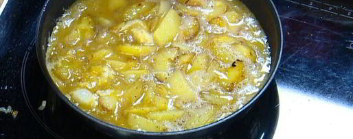 Шаг 5: испанского омлета с картофелем, семгой и укропом