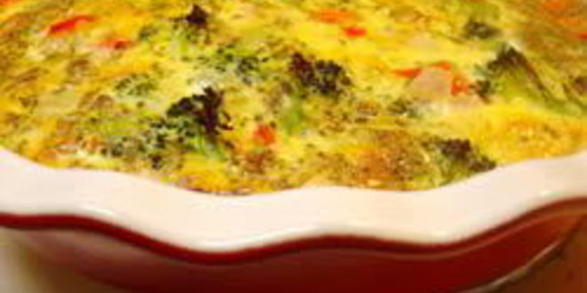 Рецепт омлета с брокколи и чечевицей