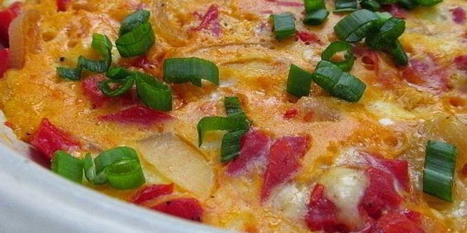 Рецепт омлета с брынзой и помидорами