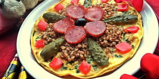 Рецепт омлета с гречневым цветком