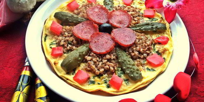 Рецепт омлета с гречневым цветком