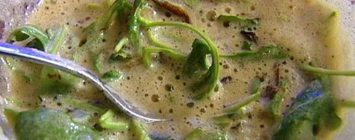 Шаг 12: омлета с грибами, руколой и голубым сыром