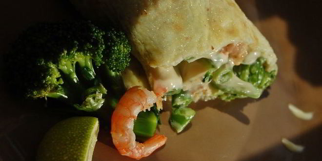 Рецепт омлета с креветками