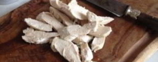 Шаг 2: омлета с курицей