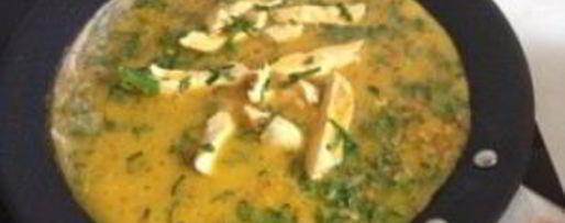 Шаг 5: омлета с курицей