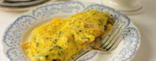 Шаг 6: омлета с курицей