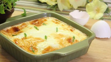 Рецепт Омлета с молоком в духовке пышный