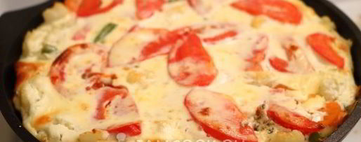 Шаг 12: омлета с овощами в духовке