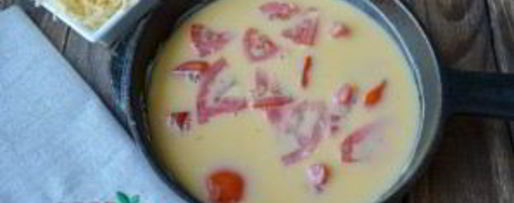 Шаг 2: омлета с помидорами