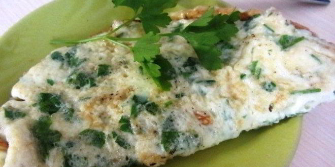 Рецепт омлета с пряными травами