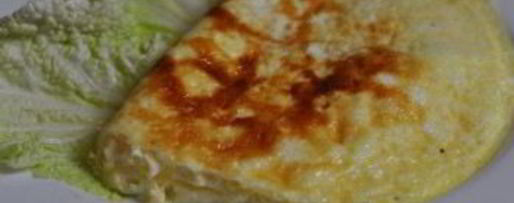 Шаг 3: омлета с сыром на сковороде