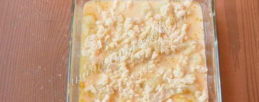 Шаг 7: омлета с цветной капустой и кукурузой