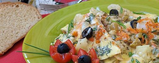 Шаг 5: омлета с цветной капустой по-средиземноморски