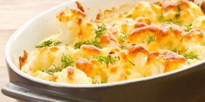 Рецепт омлета с цветной капустой в духовке