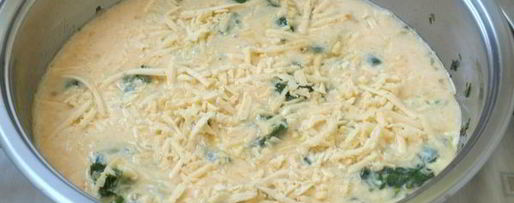 Шаг 6: омлета со шпинатом и сыром