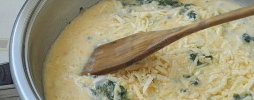 Шаг 7: омлета со шпинатом и сыром