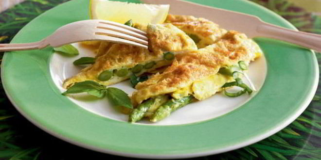 Рецепт омлета со спаржей
